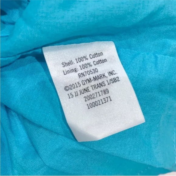 Janie and Jack Baby Girl Teal Blue Ruffled Eyelet Sundress - Picture 4 of 4